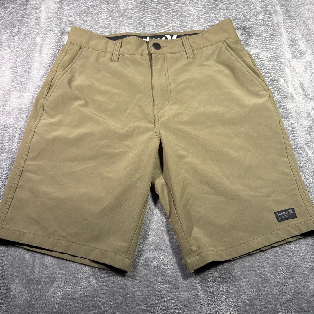Hurley Dri-FIT Hybrid Walk Shorts Mens 30 Khaki Tan Quick Dry Chino Stretch Surf
